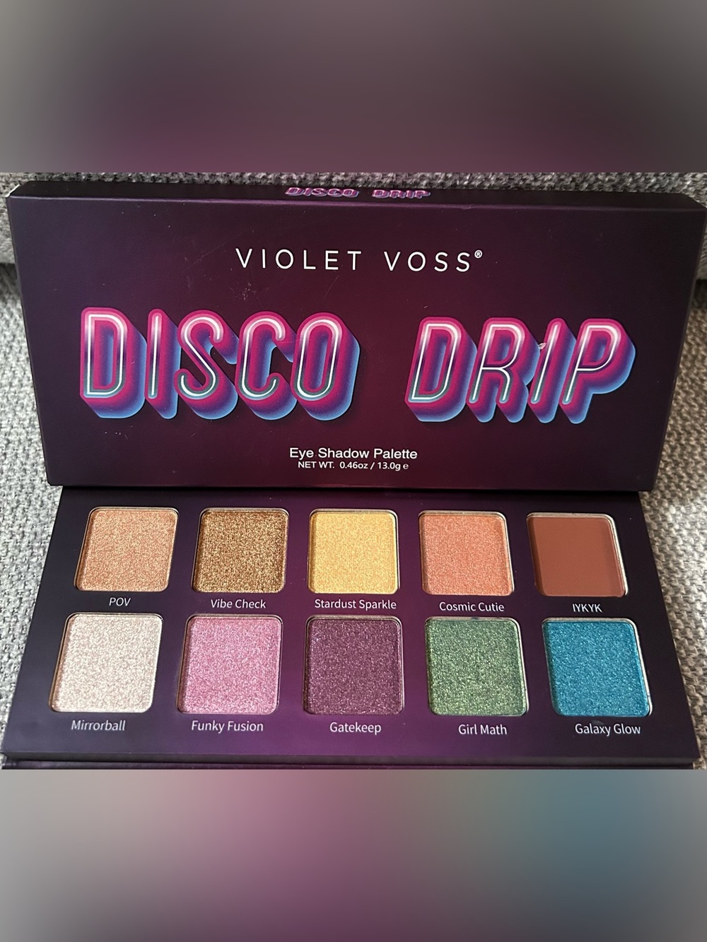 Violet Voss Disco Drip Eyeshadow Palette - Gold Pink Purple Green Shades